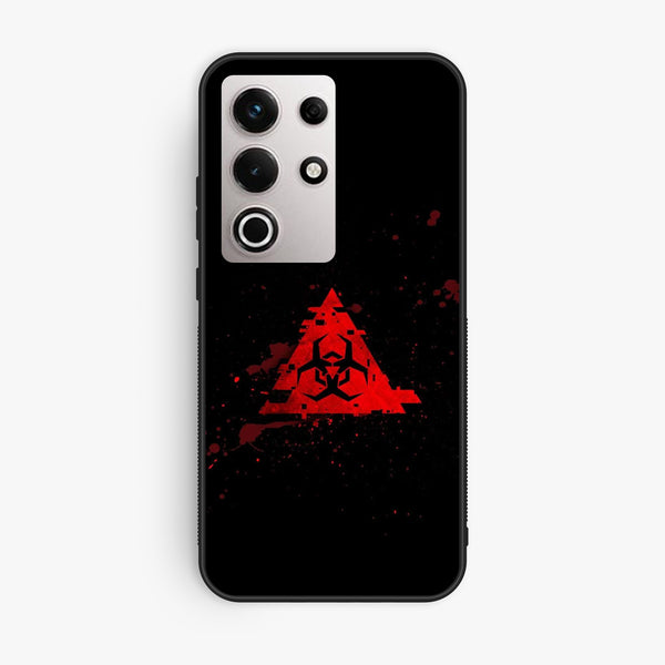 Itel S25 Ultra - Biohazard Design 4 - Premium Metal Printed Soft Bumper Shock Proof Case