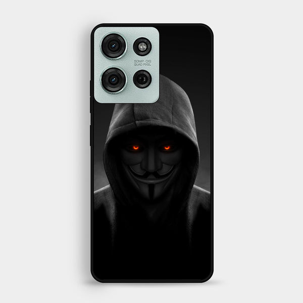 Motorola Moto G75 - Anonymous 2.0 Design 4 - Premium Metal Printed Soft Bumper Shock Proof Case