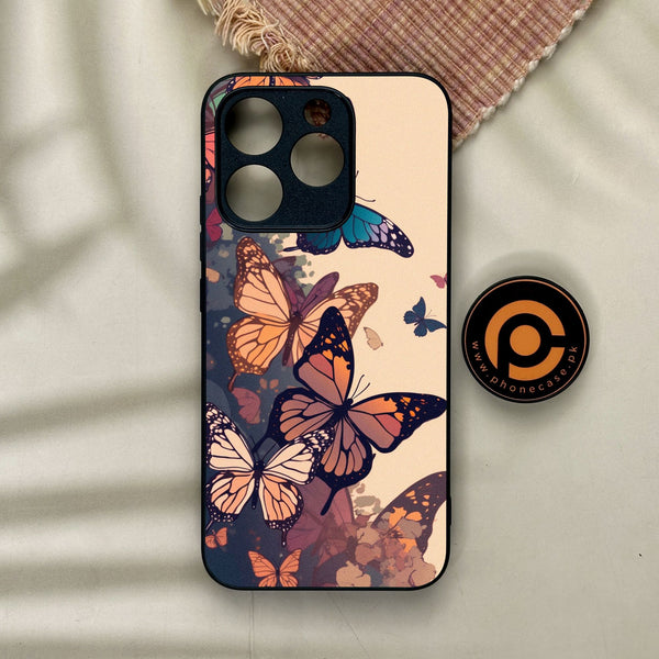 Realme 15T - Butterflies Design 6 - Premium Metal Printed Soft Bumper Shock Proof Case