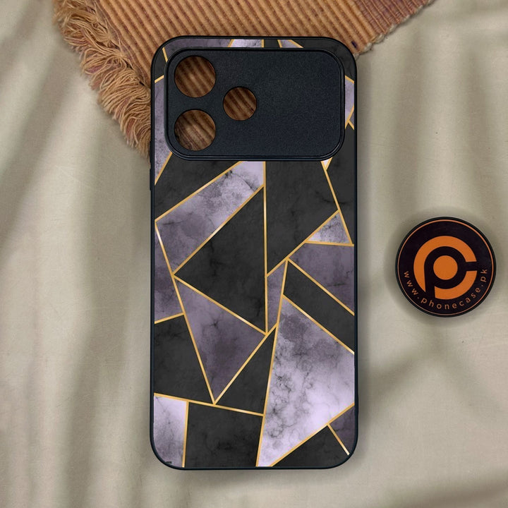 Oppo A6C - Geometric Design 8 - Premium Metal Printed Soft Bumper Shock Proof Case