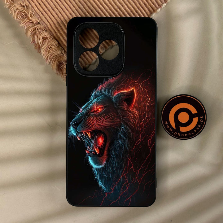 Honor X8d - Tiger 2.0 Design 6 - Premium Metal Printed Soft Bumper Shock Proof Case