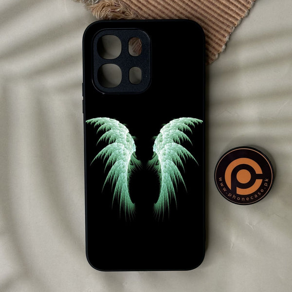Oppo A6K - Angel Wings Design 5 - Premium Metal Printed Soft Bumper Shock Proof Case