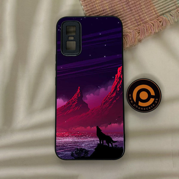 Infinix GT 30 Pro - Wolf Design 7 - Premium Metal Printed Soft Bumper Shock Proof Case