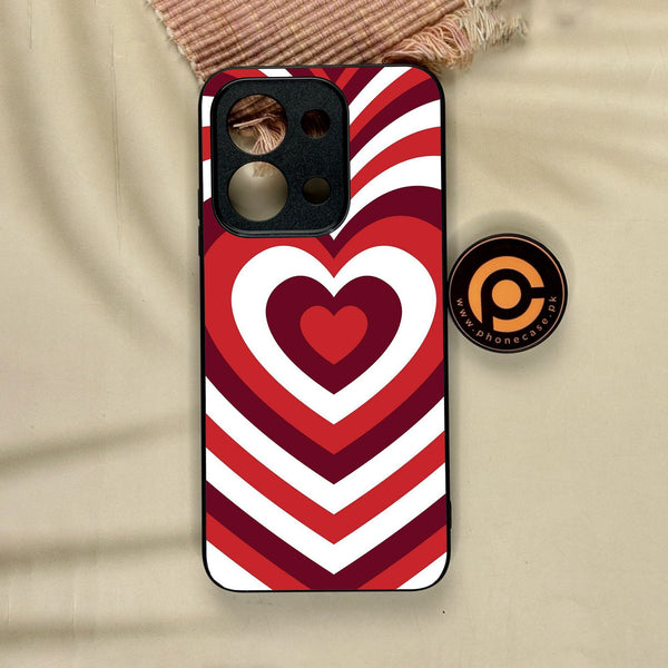 Xiaomi Redmi 15C - Heartbeat Design 5 - Premium Metal Printed Soft Bumper Shock Proof Case