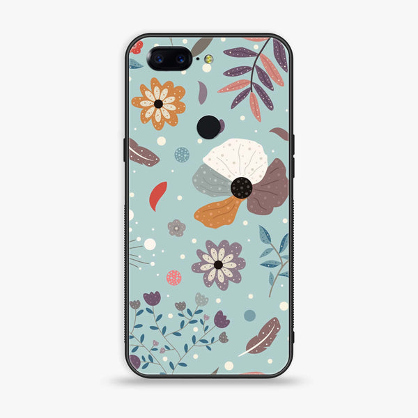 OnePlus 5T - Floral Series Design 5 - Premium Metal Printed soft Bumper Shock Proof Case
