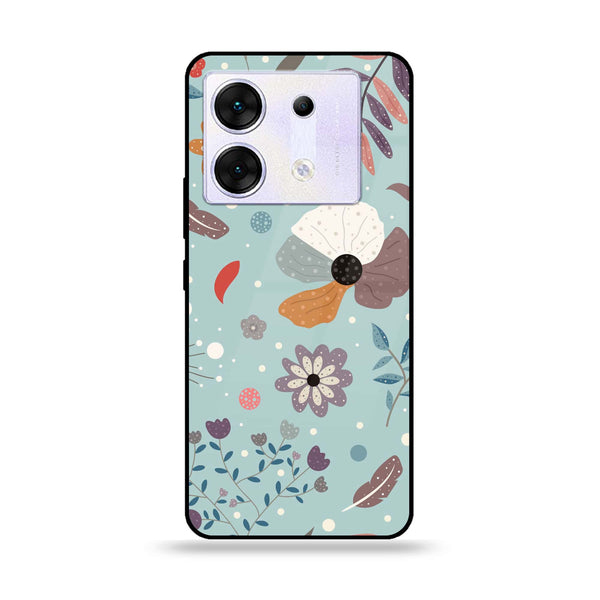 Infinix Zero 30 5G - Floral Series Design 5 - Premium Metal Printed soft Bumper shock Proof Case  CS-35678