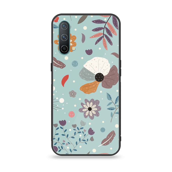 OnePlus Nord CE 5G - Floral Series Design 5 - Premium Printed Glass soft Bumper Shock Proof Case