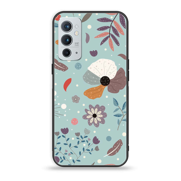 OnePlus 9RT 5G - Floral Series Design 5 - Premium Printed Glass soft Bumper Shock Proof Case