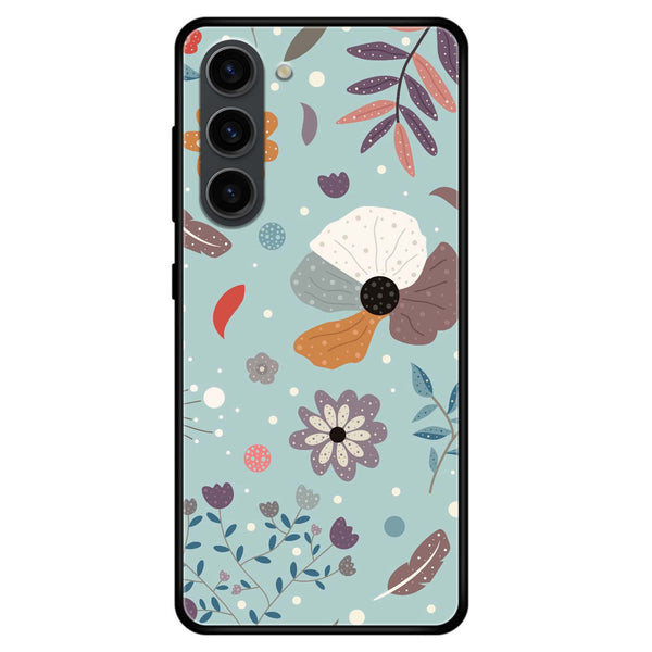 Samsung Galaxy S23 Plus - Floral Series Design 5 - Premium Metal Printed soft Bumper shock Proof Case