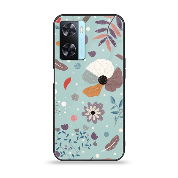 OnePlus Nord N20 SE - Floral Series Design 5 - Premium Printed Glass soft Bumper Shock Proof Case