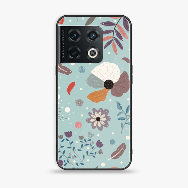 OnePlus 10 Pro - Floral Series Design 5 - Premium Printed Glass soft Bumper Shock Proof Case