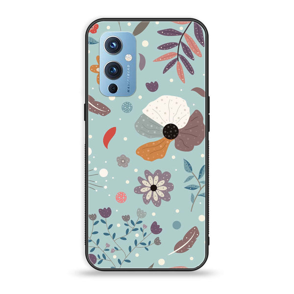 OnePlus 9 - Floral Series Design 5 - Premium Metal Printed soft Bumper Shock Proof Case