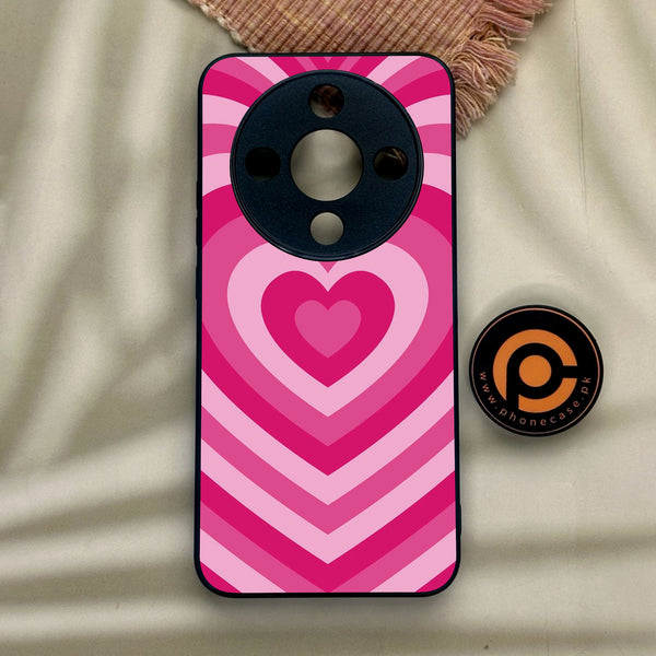 Honor x9d - Heartbeat Design 6 - Premium Metal Printed Soft Bumper Shock Proof Case