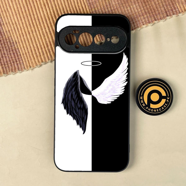 Google Pixel 11 Pro XL - Angel 2.0 Design 5 - Premium Metal Printed Soft Bumper Shock Proof Case