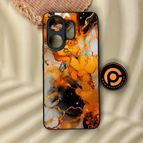 Vivo V60 - Liquid Marble Design 2 - Premium Metal Printed Soft Bumper Shock Proof Case