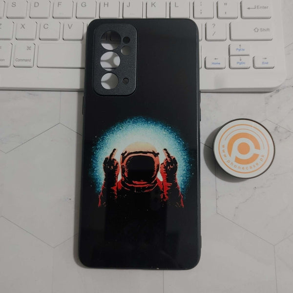 OnePlus 9RT 5G -  Space Astronaut Design 9 - Premium Metal Printed soft Bumper Shock Proof Case  CS-24235