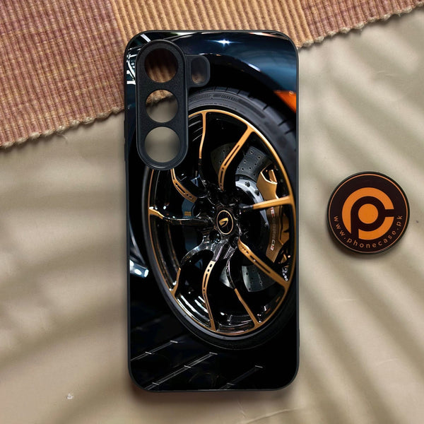 Realme C100i - Racing Car Red Blade Rim - Premium Metal Printed Soft Bumper Shock Proof Case