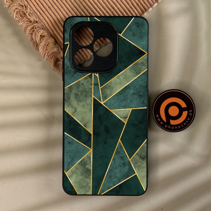 Honor X8d - Geometric Design 5 - Premium Metal Printed Soft Bumper Shock Proof Case