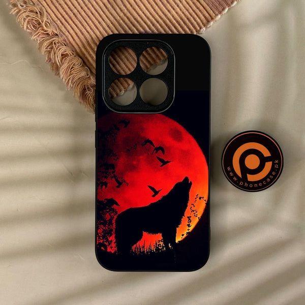 Xiaomi 17 - Wolf Design 1 - Premium Metal Printed Soft Bumper Shock Proof Case