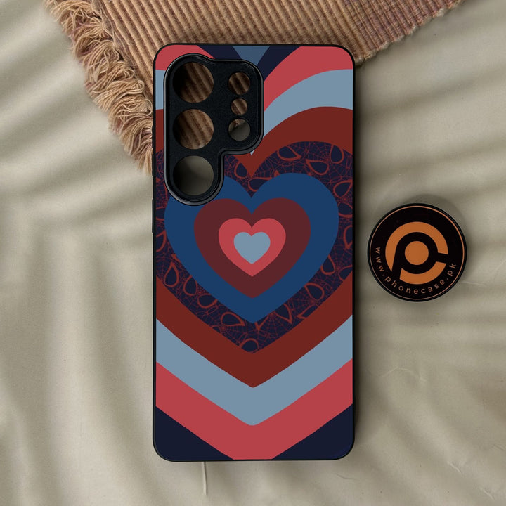 Samsung Galaxy S26 Ultra - Heart 2.0 Design 2 - Premium Metal Printed Soft Bumper Shock Proof Case