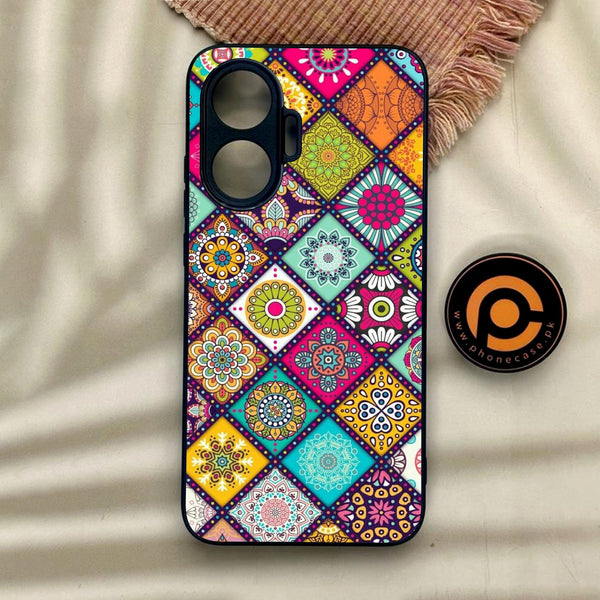 Xiaomi Redmi Turbo 4 Pro - Mandala Art Design - Premium Metal Printed Soft Bumper Shock Proof Case