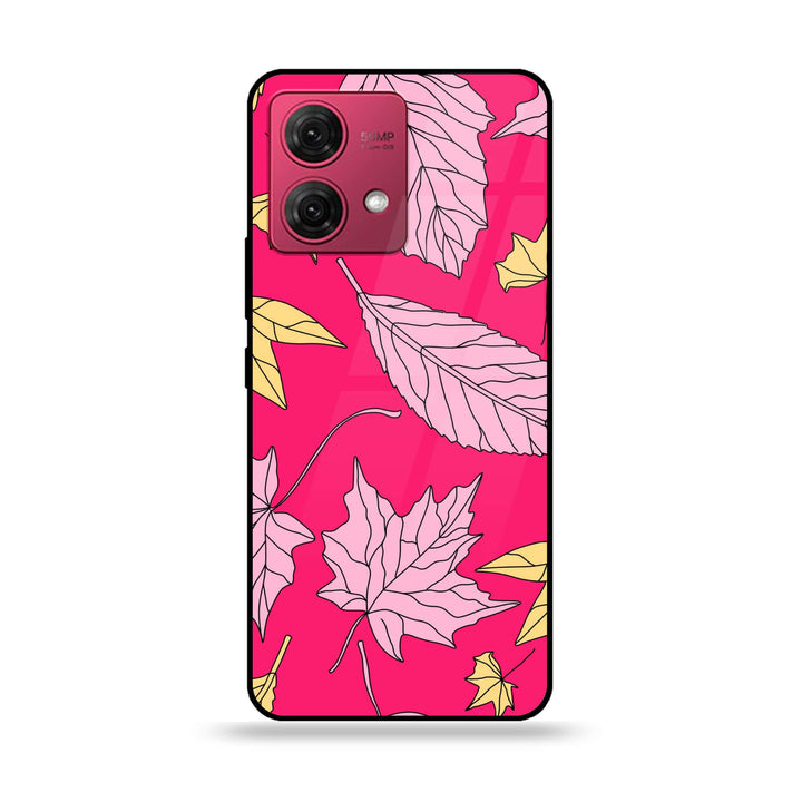 Motorola Moto G84 - Floral Series Design 6 - Premium Printed Glass soft Bumper Shock Proof Case