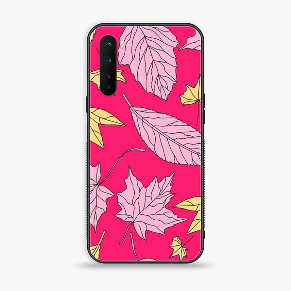 OnePlus Nord - Floral Series Design 6 - Premium Printed Glass soft Bumper Shock Proof Case