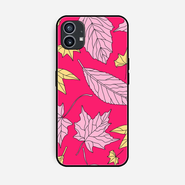 Nothing Phone (1) - Floral Series Design 6 - Premium Printed Glass soft Bumper Shock Proof Case