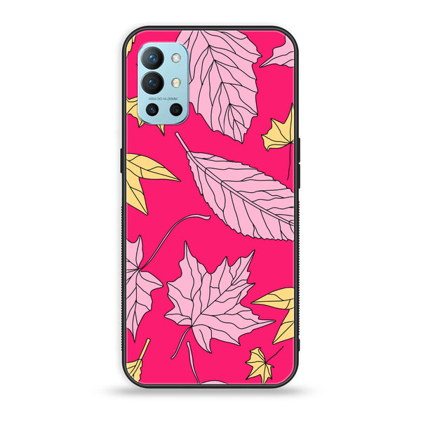 OnePlus 9R - Floral Series Design 6 - Premium Printed Glass soft Bumper Shock Proof Case