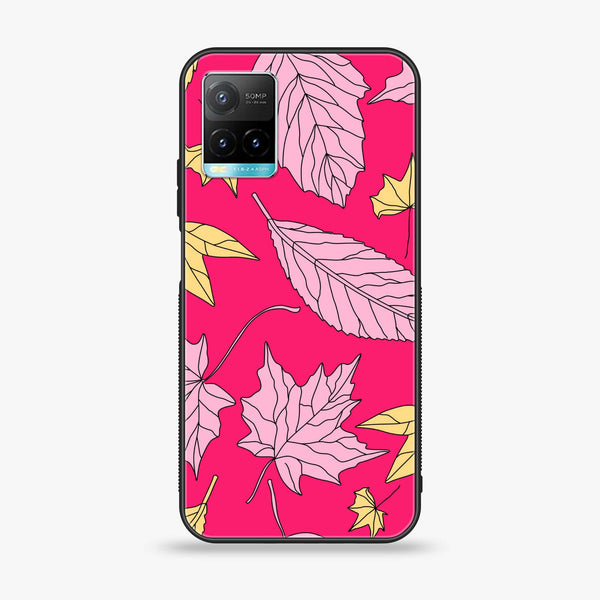 Vivo Y21a - Floral Series Design 6 - Premium Printed Glass soft Bumper Shock Proof Case