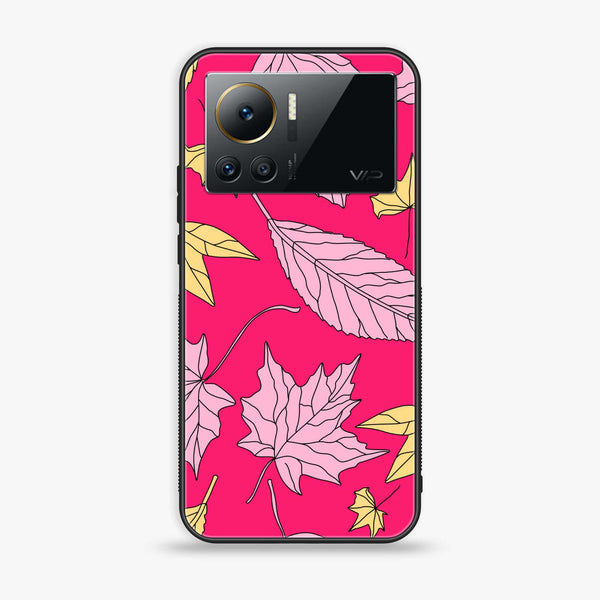Infinix Note 12 VIP - Floral Series Design 6 - Premium Printed Glass soft Bumper Shock Proof Case