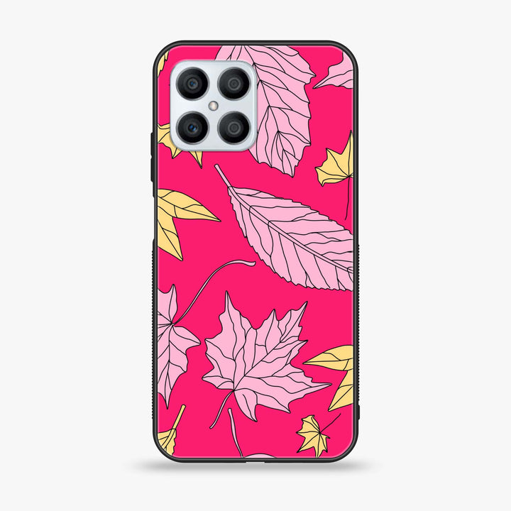 Huawei Honor X8 4G - Floral Series Design 6 - Premium Printed Glass soft Bumper Shock Proof Case