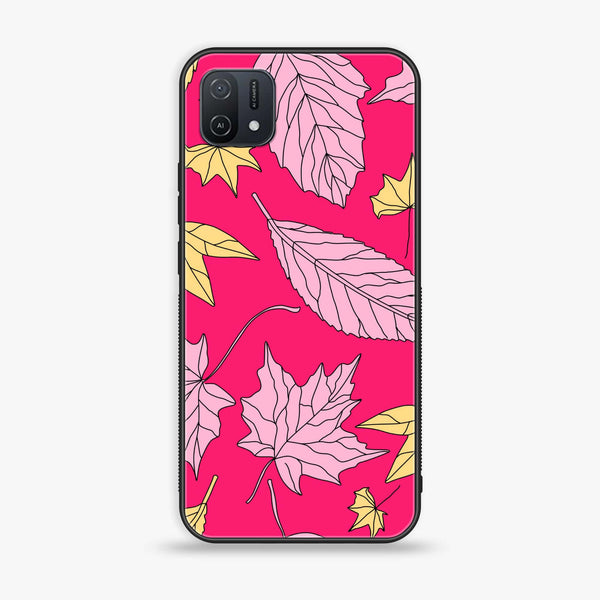 OPPO A16e - Floral Series Design 6 - Premium Printed Glass soft Bumper Shock Proof Case