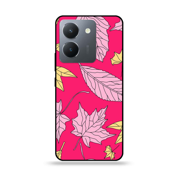 Vivo Y36 - Floral Series Design 6 - Premium Printed Glass soft Bumper Shock Proof Case