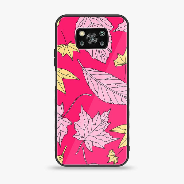 Xiaomi Poco X3 - Floral Series Design 6 - Premium Printed Glass soft Bumper Shock Proof Case