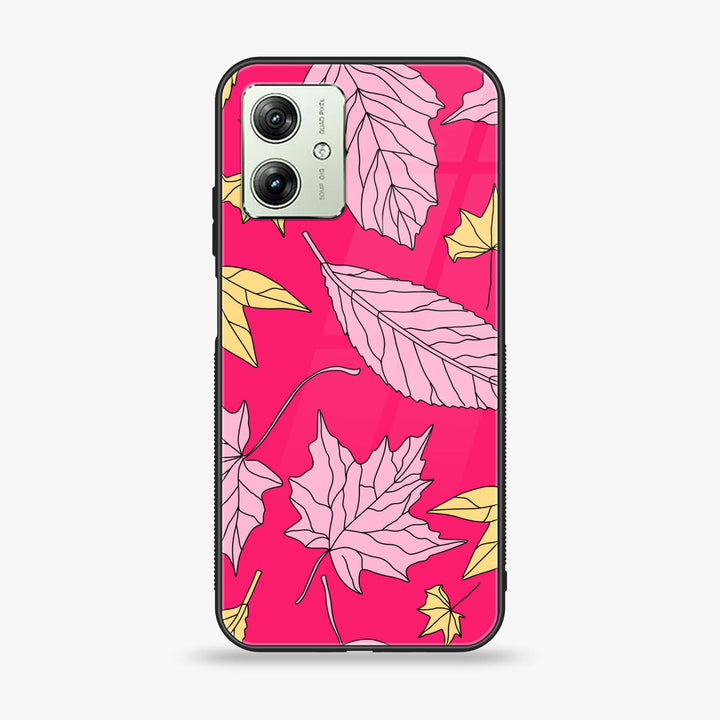Motorola Moto G54 - Floral Series Design 6 - Premium Printed Glass soft Bumper Shock Proof Case