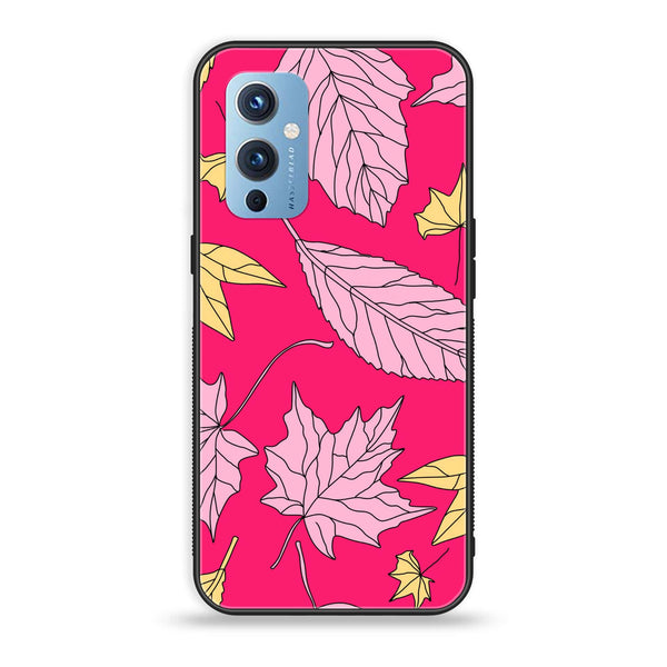 OnePlus 9 - Floral Series Design 6 - Premium Metal Printed soft Bumper Shock Proof Case