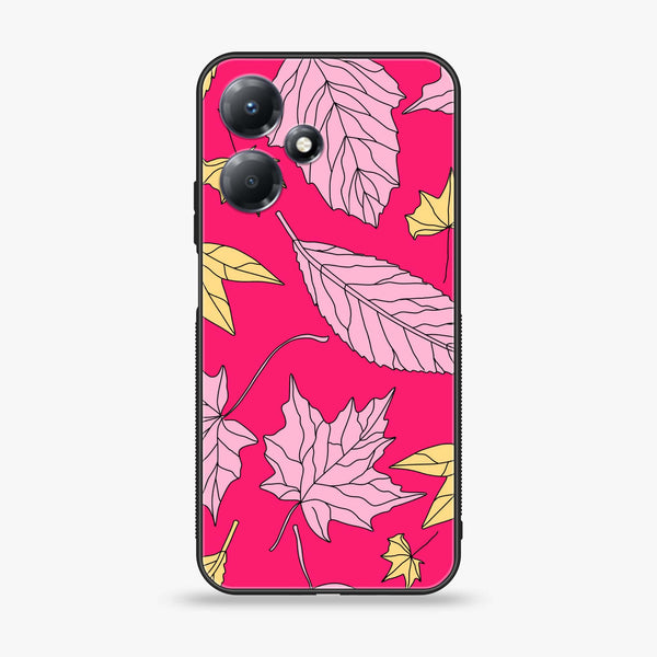 Infinix Hot 30i - Floral Series Design 6 - Premium Metal Printed soft Bumper shock Proof Case