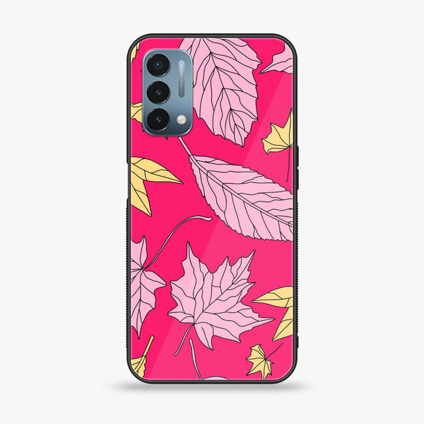 OnePlus Nord N200 5G - Floral Series Design 6 - Premium Printed Glass soft Bumper Shock Proof Case