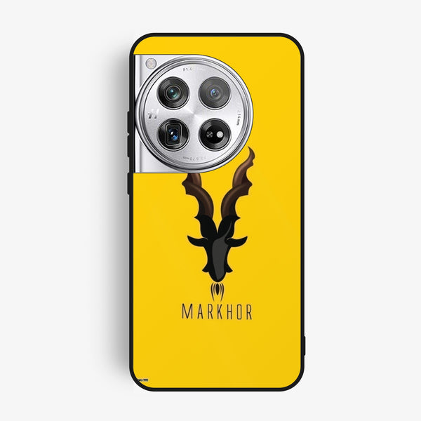 Oneplus 12 - Markhor Design 1 - Premium Metal Printed Soft Bumper Shock Proof Case