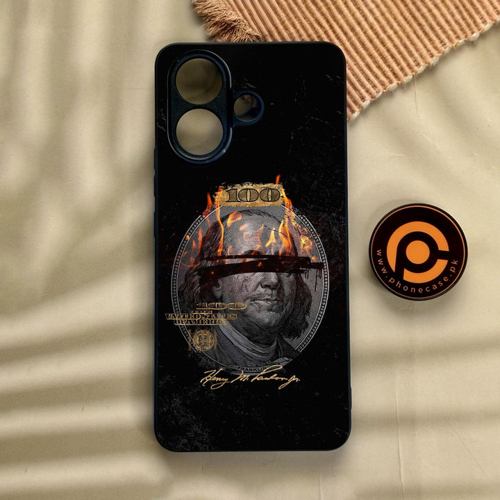 Vivo V60 Lite  - Dollar Design 10 - Premium Metal Printed Soft Bumper Shock Proof Case