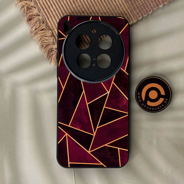 Vivo X300 Pro - Geometric Design 7 - Premium Metal Printed Soft Bumper Shock Proof Case