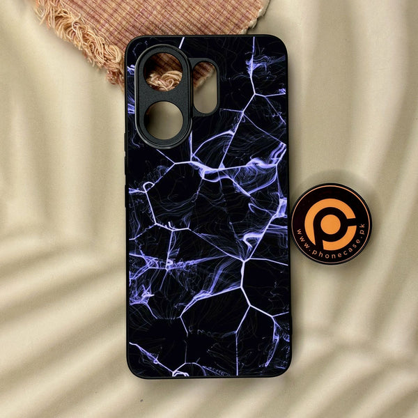 Vivo V60 - Black Marble Design 10 - Premium Metal Printed Soft Bumper Shock Proof Case