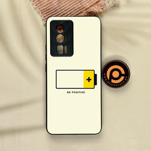 Xiaomi Poco F5 Pro - Be Positive Design - Premium Metal Printed Soft Bumper Shock Proof Case