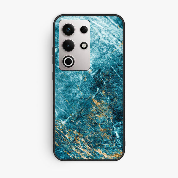 Itel S25 Ultra - Blue 2.0 Design 10 - Premium Metal Printed Soft Bumper Shock Proof Case