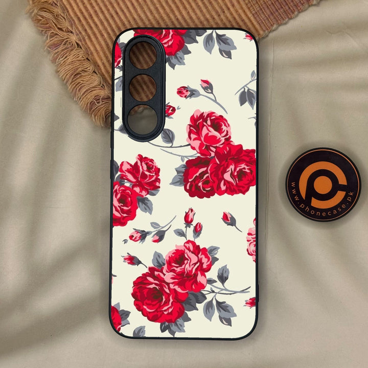 Vivo V70 FE - Floral Series Design 8 - Premium Metal Printed Soft Bumper Shock Proof Case