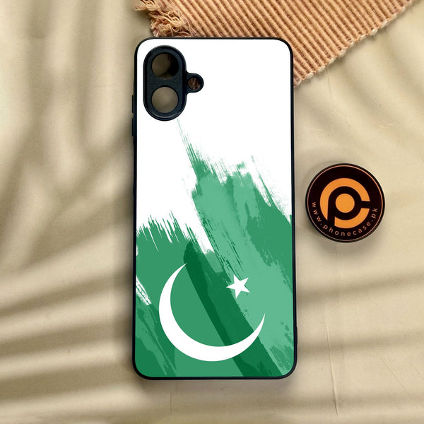 Samsung Galaxy A07 - Pakistani Flag Design 8 - Premium Metal Printed Soft Bumper Shock Proof Case