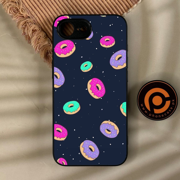 iPhone 17e - Colorful Donuts - Premium Metal Printed Soft Bumper Shock Proof Case