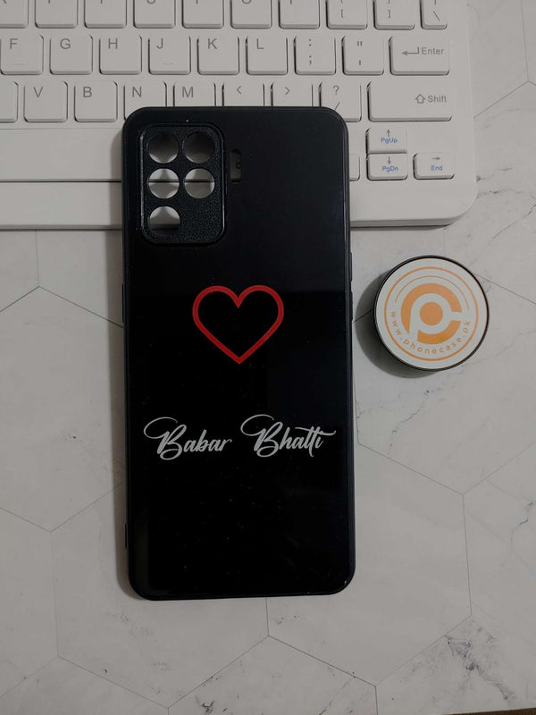 Oppo F19 Pro/ A94 4g/ RENO 5 Lite-  ( Babar Bhatti )  Soft Bumper Shock Proof Glass Case CS-24656