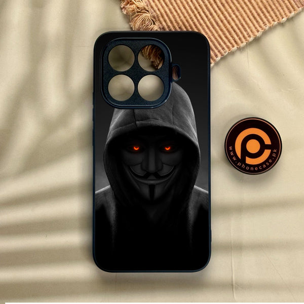 Xiaomi 15T Pro - Anonymous 2.0 Design 4 - Premium Metal Printed Soft Bumper Shock Proof Case